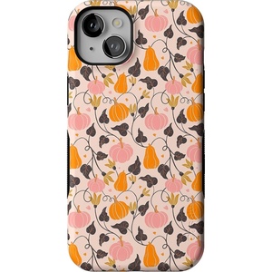 image:imageCasely iPhone 15 Plus Case  Pumpkin Princess  Harvest Vines  Bold Protective Design  MagSafe Compatible Design