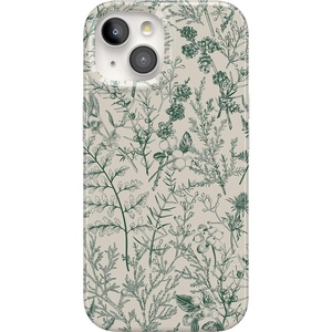 image:imageCasely iPhone 15 Plus Case  Sage Garden  Green Floral  Compatible with MagSafe  Classic Ultra Slim Design