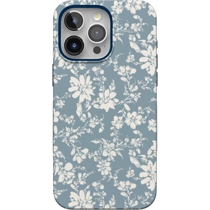 image:imageCasely iPhone 15 Pro Case  Afternoon Tea  Blue Floral  Bold Protective Design  Compatible with MagSafe