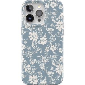 image:imageCasely iPhone 15 Pro Case  Afternoon Tea  Blue Floral  Compatible with MagSafe  Classic Ultra Thin Design