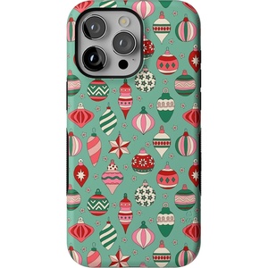 image:imageCasely iPhone 15 Pro Case  All Decked Out  Festive Ornaments  Bold Protective Design  MagSafe Compatible Design
