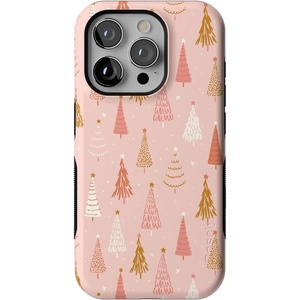 image:imageCasely iPhone 15 Pro Case  Bubblegum Forest  Christmas Tree  Bold Protective Design  MagSafe Compatible Design
