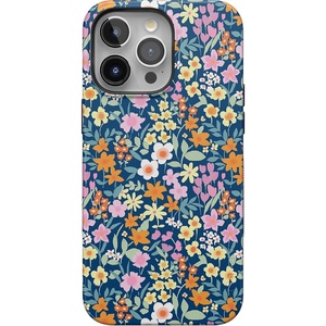 image:imageCasely iPhone 15 Pro Case  Full Bloom  Navy Floral  Bold Protective Design  Compatible with MagSafe