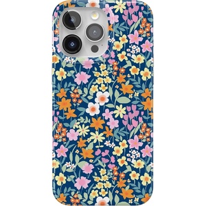 image:imageCasely iPhone 15 Pro Case  Full Bloom  Navy Floral  Compatible with MagSafe  Classic Ultra Slim Design