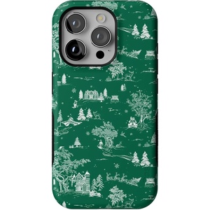 image:imageCasely iPhone 15 Pro Case  Home for The Holidays  Mountain Town  Bold Protective Design  MagSafe Compatible Design