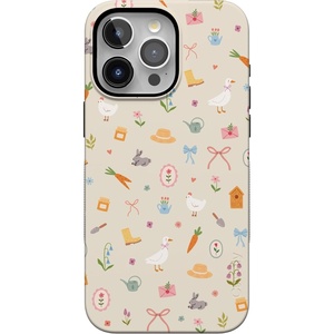 image:imageCasely iPhone 15 Pro Case  Hoppy Garden  Spring Things  Bold Protective Design  Compatible with MagSafe