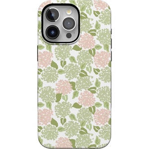 image:imageCasely iPhone 15 Pro Case  Hydrangea Haze  Floral Garden  Bold Protective Design  Compatible with MagSafe