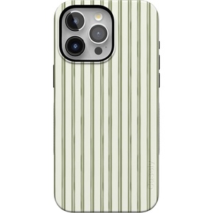 image:imageCasely iPhone 15 Pro Case  Linen Stripe  The Boyfriend Collection  Bold Protective Design  Compatible with MagSafe
