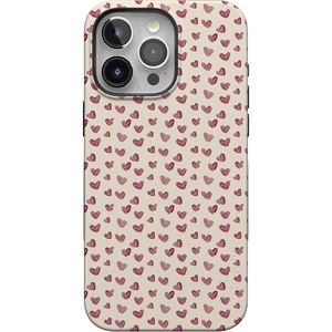 image:imageCasely iPhone 15 Pro Case  Lovebug  Mauve Hearts  Bold Protective Design  MagSafe Compatible Design