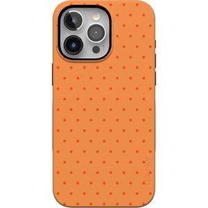 image:imageCasely iPhone 15 Pro Case  On the Dot  Orange Polka Dot  Bold Protective Design  Compatible with MagSafe