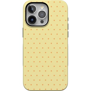image:imageCasely iPhone 15 Pro Case  On the Dot  Yellow Polka Dot  Bold Protective Design  Compatible with MagSafe