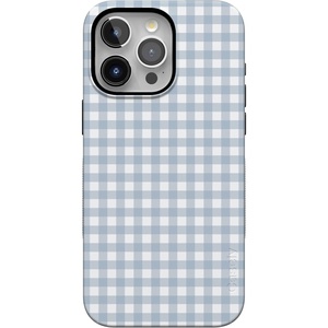 image:imageCasely iPhone 15 Pro Case  Pastel Picnic  Blue Gingham  Bold Protective Design  Compatible with MagSafe