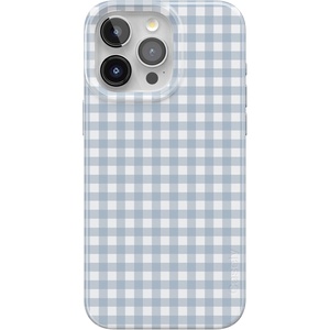 image:imageCasely iPhone 15 Pro Case  Pastel Picnic  Blue Gingham  Compatible with MagSafe  Classic Ultra Thin Design