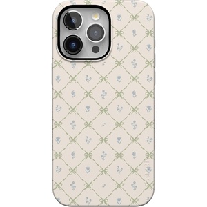 image:imageCasely iPhone 15 Pro Case  Petite Petals Floral  Dainty Lattice  Bold Protective Design  Compatible with MagSafe