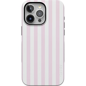image:imageCasely iPhone 15 Pro Case  Pink Stripes  Sunday Best  Bold Protective Design  Compatible with MagSafe