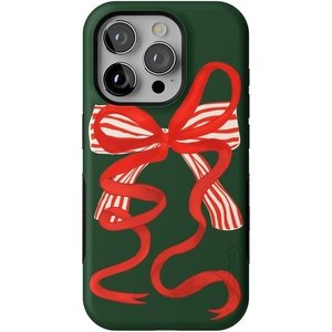 image:imageCasely iPhone 15 Pro Case  Santas Favorite  Holiday Bow  Bold Protective Design  MagSafe Compatible Design
