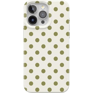 image:imageCasely iPhone 15 Pro Case  Spotted in SoHo  Green Polka Dot  Compatible with MagSafe  Classic Ultra Thin Design