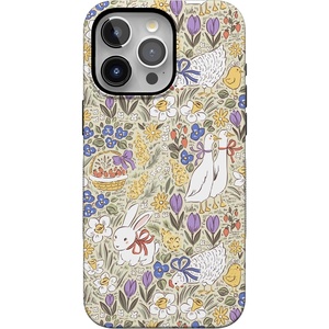 image:imageCasely iPhone 15 Pro Case  Storybook Stroll  Spring Garden  Bold Protective Design  Compatible with MagSafe
