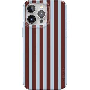 image:imageCasely iPhone 15 Pro Case  Sunday in Brooklyn  Chocolate Blue Stripes  Compatible with MagSafe  Classic Ultra Slim Design