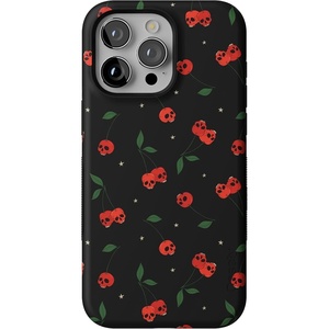 image:imageCasely iPhone 15 Pro Case  Sweet Revenge  Cherry Skulls  Bold Protective Design  Compatible with MagSafe