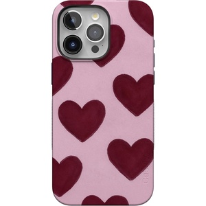 image:imageCasely iPhone 15 Pro Case  Whole Lotta Love  Plum Hearts  Bold Protective Design  MagSafe Compatible Design