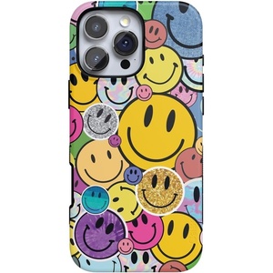 image:imageCasely iPhone 16 Pro Case  All Smiles  Smiley Face Sticker  Bold Protective Design  MagSafe Compatible DesignAll Smiles  Smiley Face Sticker