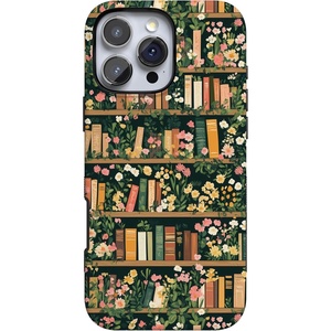 image:imageCasely iPhone 16 Pro Case  All Smiles  Smiley Face Sticker  Bold Protective Design  MagSafe Compatible DesignBook Nook  Floral Library
