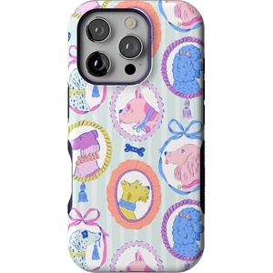 image:imageCasely iPhone 16 Pro Case  All Smiles  Smiley Face Sticker  Bold Protective Design  MagSafe Compatible DesignChateau Pups  French Dog