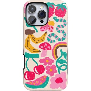 image:imageCasely iPhone 16 Pro Case  All Smiles  Smiley Face Sticker  Bold Protective Design  MagSafe Compatible DesignDoodle Bug  Crayola Crayon