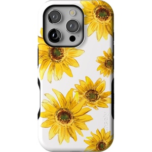 image:imageCasely iPhone 16 Pro Case  All Smiles  Smiley Face Sticker  Bold Protective Design  MagSafe Compatible DesignGolden Garden  Yellow Sunflower Floral