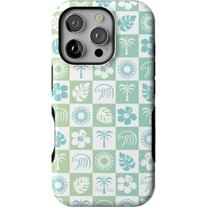 image:imageCasely iPhone 16 Pro Case  All Smiles  Smiley Face Sticker  Bold Protective Design  MagSafe Compatible DesignPura Vida  Coastal Checkers