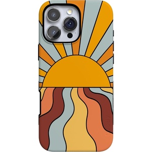 image:imageCasely iPhone 16 Pro Case  All Smiles  Smiley Face Sticker  Bold Protective Design  MagSafe Compatible DesignShine On  Retro Sunset