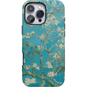 image:imageCasely iPhone 16 Pro Case  All Smiles  Smiley Face Sticker  Bold Protective Design  MagSafe Compatible DesignVan Gogh  Almond Blossom Floral
