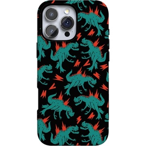 image:imageCasely iPhone 16 Pro Case  All Smiles  Smiley Face Sticker  Bold Protective Design  MagSafe Compatible DesignYoure Dinomite  Green Dinosaur