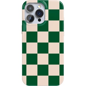 image:imageCasely iPhone 16 Pro Case  Im Yours  Tiny Hearts  Compatible with MagSafe  Classic Ultra Slim DesignFit Check  Green Checkerboard