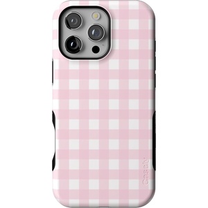 image:imageCasely iPhone 16 Pro Case  Pink Plaid  Sunday Best  Bold Protective Design  Compatible with MagSafe