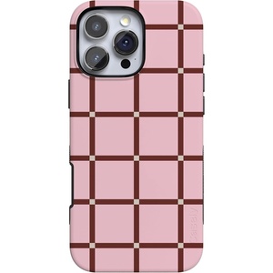 image:imageCasely iPhone 16 Pro Case  Uptown Gridlock  Pink Checkerboard  Bold Protective Design  Compatible with MagSafe