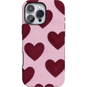 image:imageCasely iPhone 16 Pro Case  Whole Lotta Love  Plum Hearts  Bold Protective Design  MagSafe Compatible Design