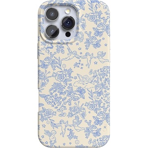 image:imageCasely iPhone 16 Pro Max Case  Be Mine  Tiny Hearts  Compatible with MagSafe  Classic Ultra Slim DesignCupids Canvas  Periwinkle Floral