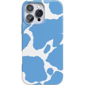 image:imageCasely iPhone 16 Pro Max Case  Be Mine  Tiny Hearts  Compatible with MagSafe  Classic Ultra Slim DesignCurrent MOOd  Light Blue Cow Print