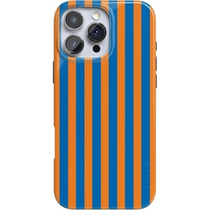 image:imageCasely iPhone 16 Pro Max Case  Be Mine  Tiny Hearts  Compatible with MagSafe  Classic Ultra Slim DesignGo New York  Blue  Orange Stripes