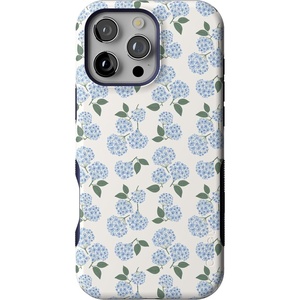 image:imageCasely iPhone 16 Pro Max Case  Nantucket Cottage  Blue Hydrangea  Bold Protective Design  Compatible with MagSafe