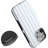 image:imageCasely iPhone 15 Pro Case  Blue Stripes  Sunday Best  Bold Protective Design  Compatible with MagSafe