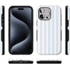 image:imageCasely iPhone 15 Pro Case  Blue Stripes  Sunday Best  Bold Protective Design  Compatible with MagSafe