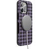image:imageCasely iPhone 15 Pro Case  Harlequin Midnight Diamond  Black and Purple  Bold Protective Design  MagSafe Compatible Design