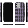 image:imageCasely iPhone 15 Pro Case  Harlequin Midnight Diamond  Black and Purple  Bold Protective Design  MagSafe Compatible Design
