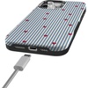 image:imageCasely iPhone 15 Pro Case  Love Lines  Blue Stripes  Bold Protective Design  MagSafe Compatible Design
