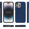 image:imageCasely iPhone 15 Pro Case  On the Dot  Navy Polka Dot  Bold Protective Design  Compatible with MagSafe