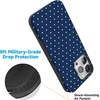 image:imageCasely iPhone 15 Pro Case  On the Dot  Navy Polka Dot  Bold Protective Design  Compatible with MagSafe