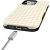 image:imageCasely iPhone 15 Pro Case  Pastel Picnic  Yellow Gingham  Bold Protective Design  Compatible with MagSafe